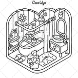 Little Corner Cozy Spaces Coloring Book