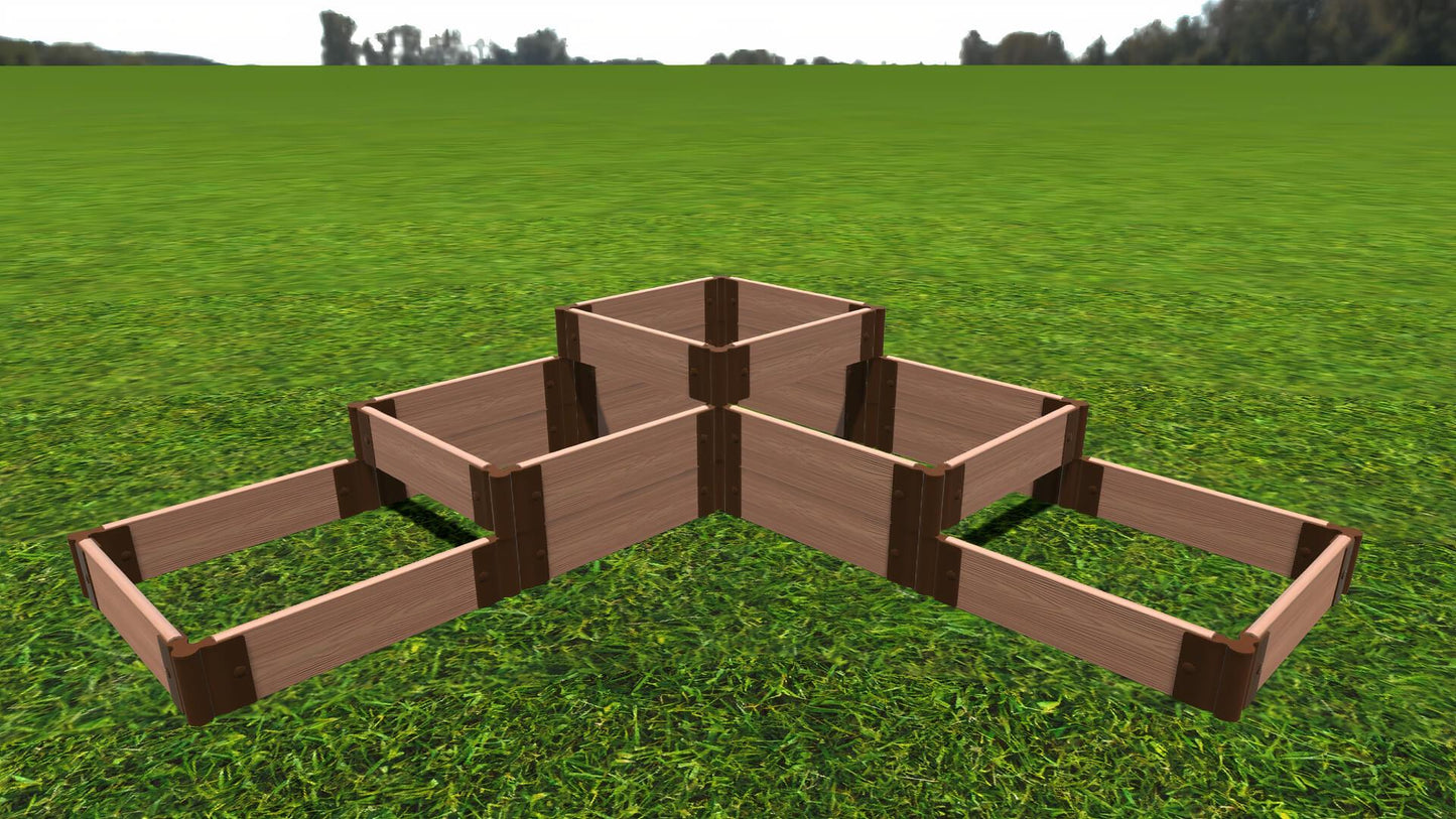 Yosemite Falls - 6' x 6' Terrace Garden Raised Bed (Triple Tier) - GardenBLOX Classic
