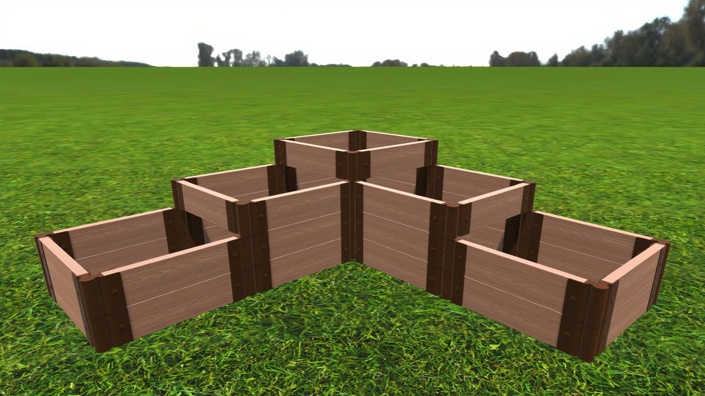 Yosemite Falls - 6' x 6' Terrace Garden Raised Bed (Triple Tier) - GardenBLOX Classic