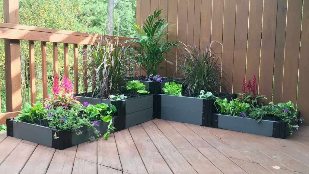 Yosemite Falls - 6' x 6' Terrace Garden Raised Bed (Triple Tier) - GardenBLOX Classic