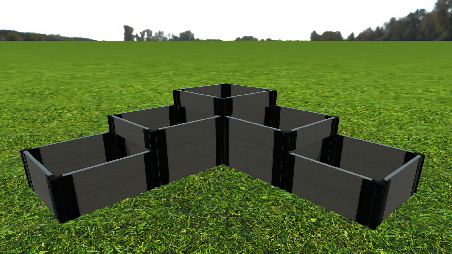 Yosemite Falls - 6' x 6' Terrace Garden Raised Bed (Triple Tier) - GardenBLOX Classic