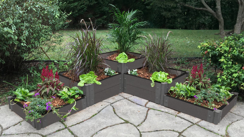 Yosemite Falls - 6' x 6' Terrace Garden Raised Bed (Triple Tier) - GardenBLOX Classic