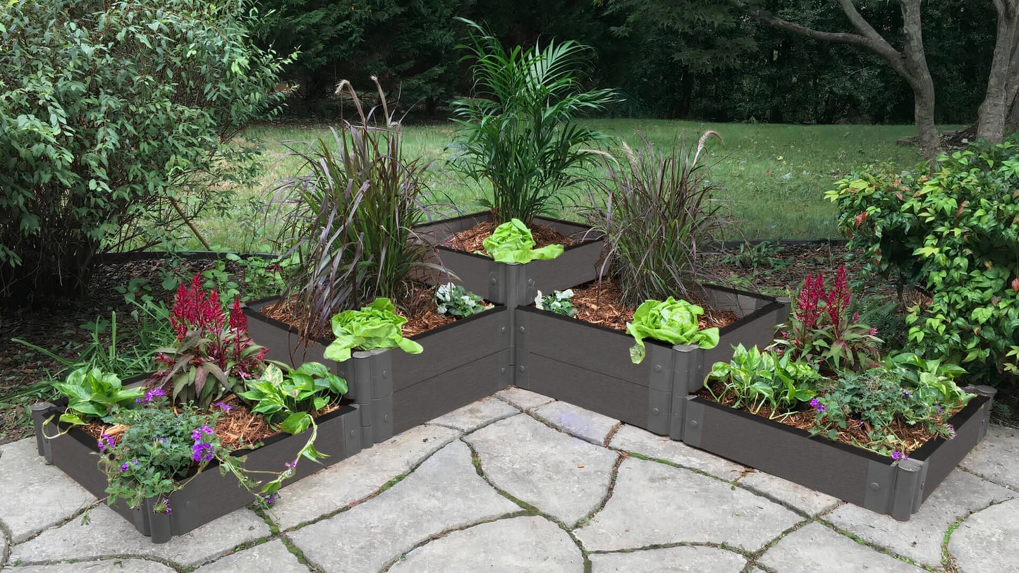 Yosemite Falls - 6' x 6' Terrace Garden Raised Bed (Triple Tier) - GardenBLOX Classic